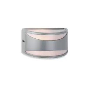 Image of Firstlight - Meridian - 1 Light Wall Light - 60W Silver IP65, E27