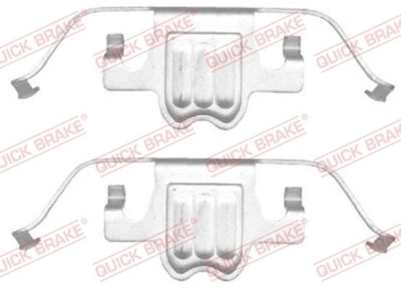 Image of QUICK BRAKE Brake pad fitting kit QUICK BRAKE 109-1695