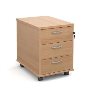 Image of Dams Maestro Three-Drawer Mobile Desk Pedestal 600mm - Beech