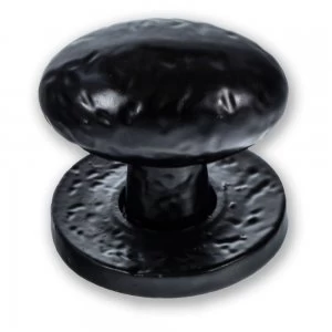 image of LocksOnline Black Antique Oval Cupboard Knob