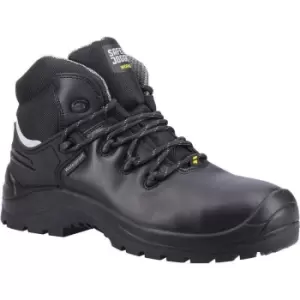 image of Safety Jogger Mens Waterproof Leather Safety Boots (11 UK) (Black)