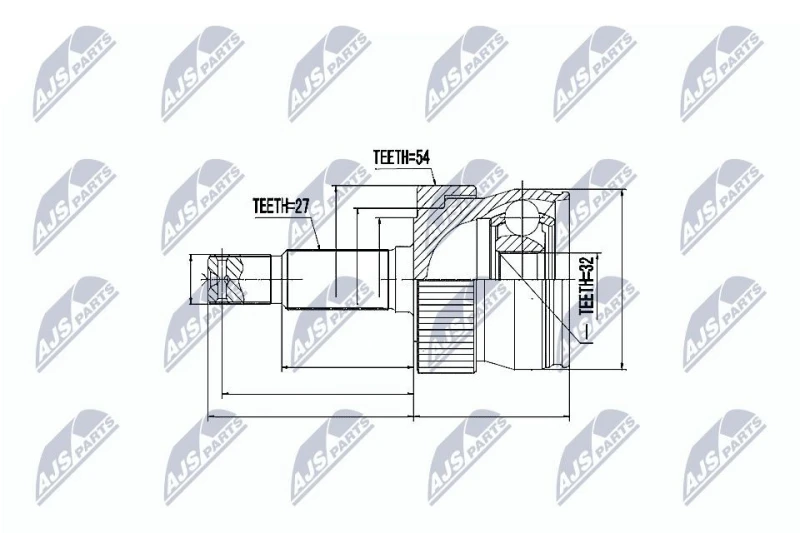 Image of NTY CV joint kit NTY NPZ-CH-008