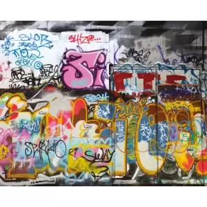 image of Origin Murals Urban Graffiti Multi Wall Mural - 3.5m x 2.8m