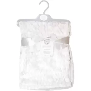 Image of Snuggle Baby Unisex Baby Flannel Wrap Blanket (One Size) (White) - White