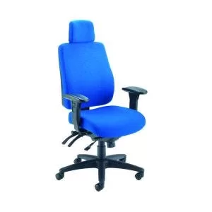 image of First Avior Elbrus High Back Operator Chair 650x678x678mm Blue KF73874