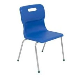 image of 4 Leg Chair 430mm Blue KF72190