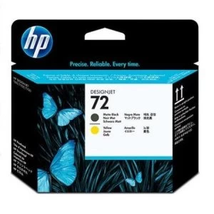 Image of HP Original 72 Matte Black and Yellow Printhead