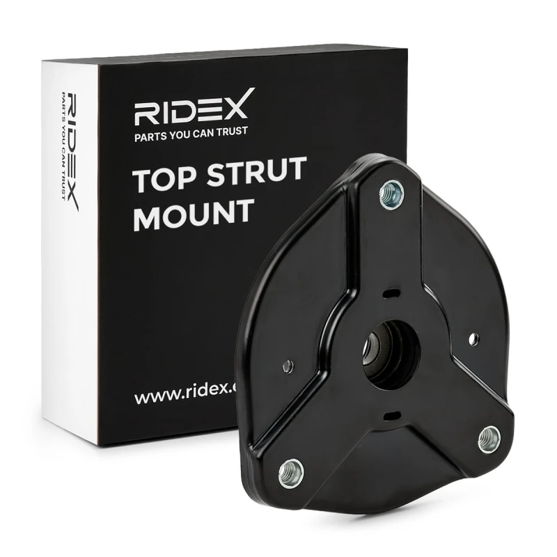 Image of RIDEX 1180S1390 Top strut mount Front axle both sides, without bearing Elastomer Suspension Strut Support Bearing (1180)