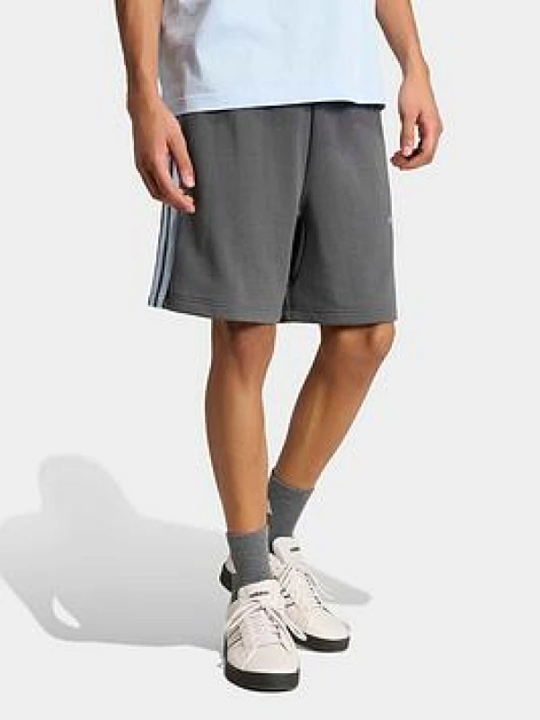 Image of Adidas Short adidas 3-Stripes French Terry Gris Male S