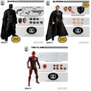 Image of Mezco One:12 Collective Zack Snyder's Justice League Deluxe Steel Boxed Set