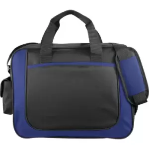 image of Bullet The Dolphin Business Briefcase (38.1 x 7 x 29.2cm) (Solid Black/Royal Blue)