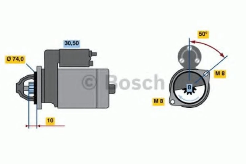 Image of Starter motor Bosch 0 986 014 371