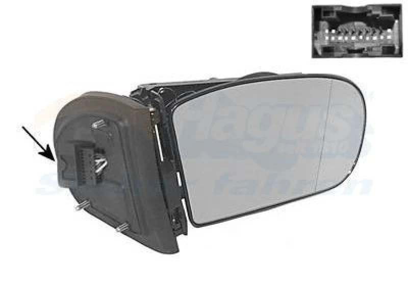 Image of VAN WEZEL Wing mirror VAN WEZEL 3032854