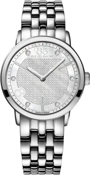 image of 88 Rue Du Rhone Watch Double 8 Origin Ladies - White RDR-114