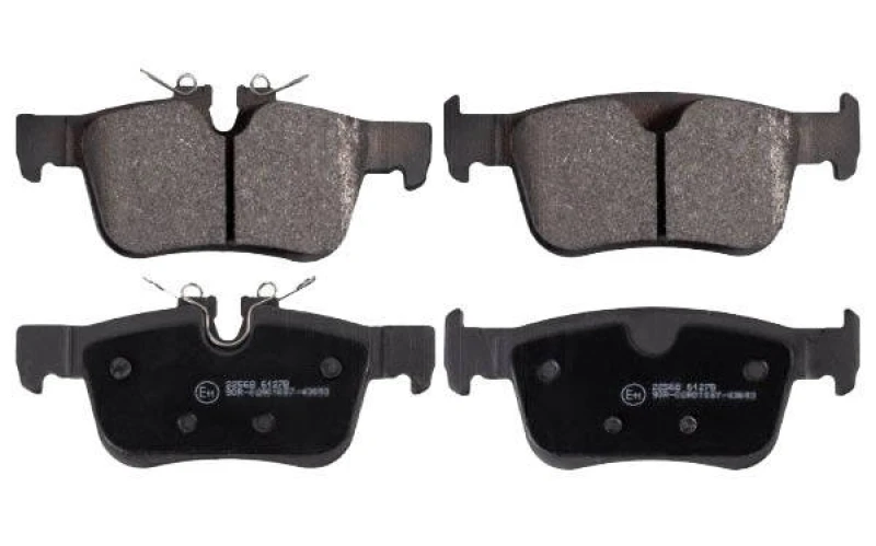 Image of Blue PRINT ADBP420022 Brake pad set Rear Axle, prepared for wear warning indicator Brake Pad Set,disc brake (402)