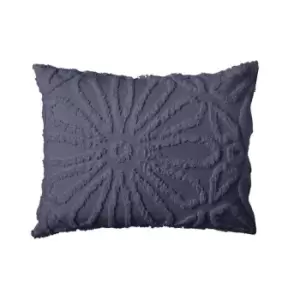 image of Peri Home Chenille Medallion Standard Pillowcase - Blue