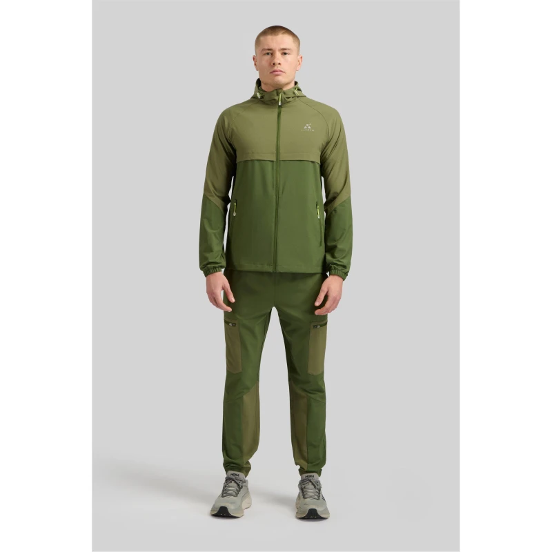 Image of ALTRYN Mens Wooderson V2 Water Resistant Reflective Hooded Long Sleeve Softshell Jacket Khaki Mix male Medium