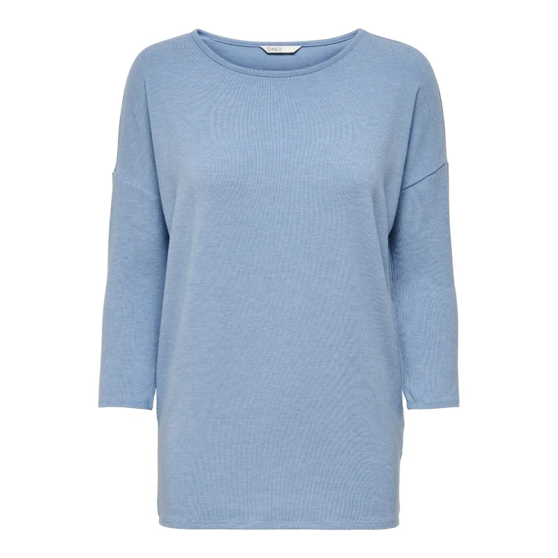 Image of Only Womens 3/4 T-Shirt Only Glamour Bleu Female XS