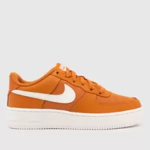 image of Nike orange air force 1 lv8 2 Youth Trainers