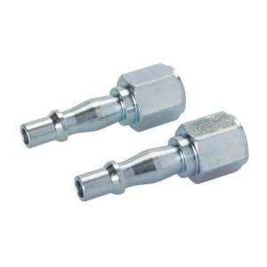 Image of Silverline 1/4" BSP Air Line Coupling Bayonet Female Thread - 2 PACK