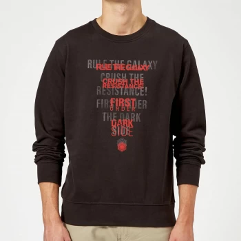 Image of Star Wars Dark Side Echo Black Sweatshirt - Black
