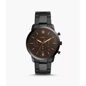 Image of Fossil Mens Neutra Chronograph Stainless Steel Watch - Black