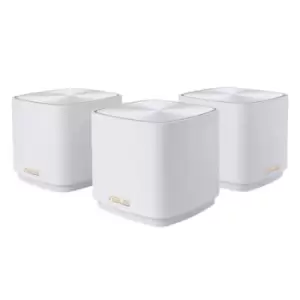 image of ASUS ZenWiFi XD4 Plus AX1800 3 Pack White Dual Band (2.4 GHz / 5 GHz) WiFi 6 (802.11ax) 2 Internal