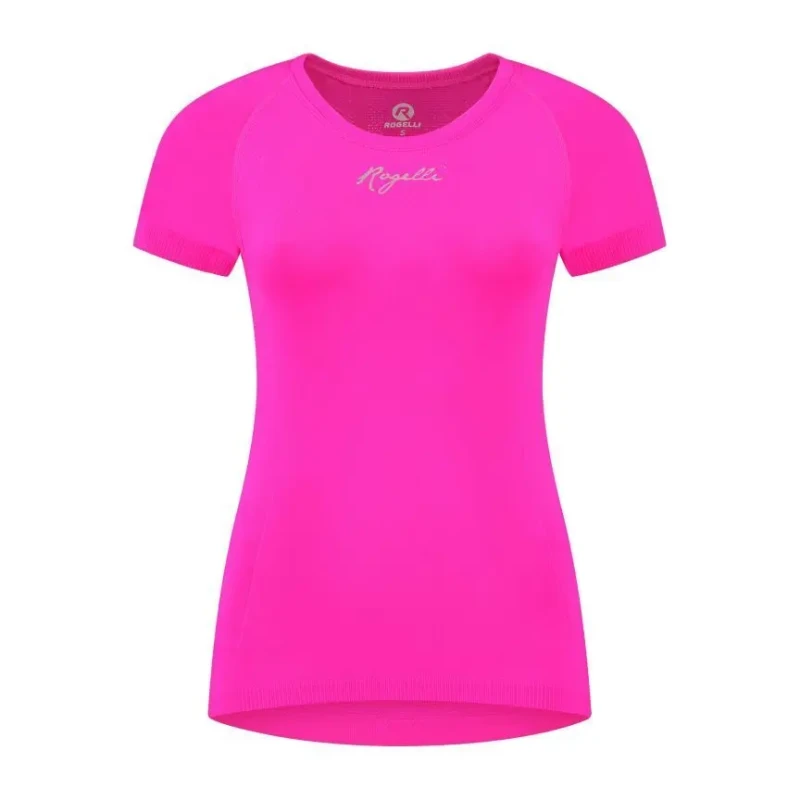 Image of Womens short-sleeved T-Shirt Rogelli Essential Rose Female S