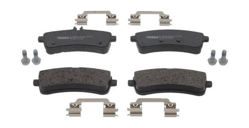 Image of FERODO FDB5364 Brake pad set PREMIER ECO FRICTION prepared for wear warning indicator, with accessories, with brake caliper screws Brake Pad Set,disc