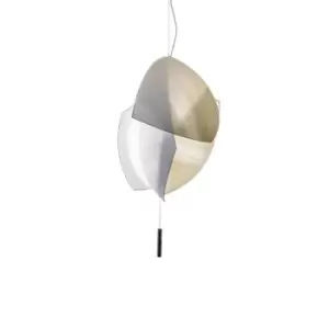 Image of Voiles LED Small Ceiling Pendant Chrome Phase Cut Dimming 490cm 4855lm 3000K