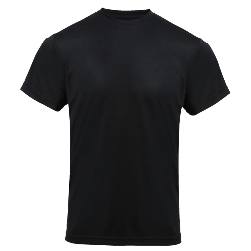 Image of Premier Premier Men Chefs Coolchecker Short Sleeve T-Shirt in Black Size: 2X-large Black XXL Male 5057520150970