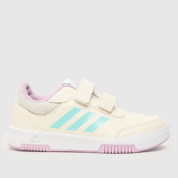 Image of adidas white multi tensaur sport 2.0 Girls Junior trainers White Multi UK 12 (EU 30½)