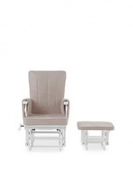 image of Obaby Deluxe Reclining Glider Chair And Stool