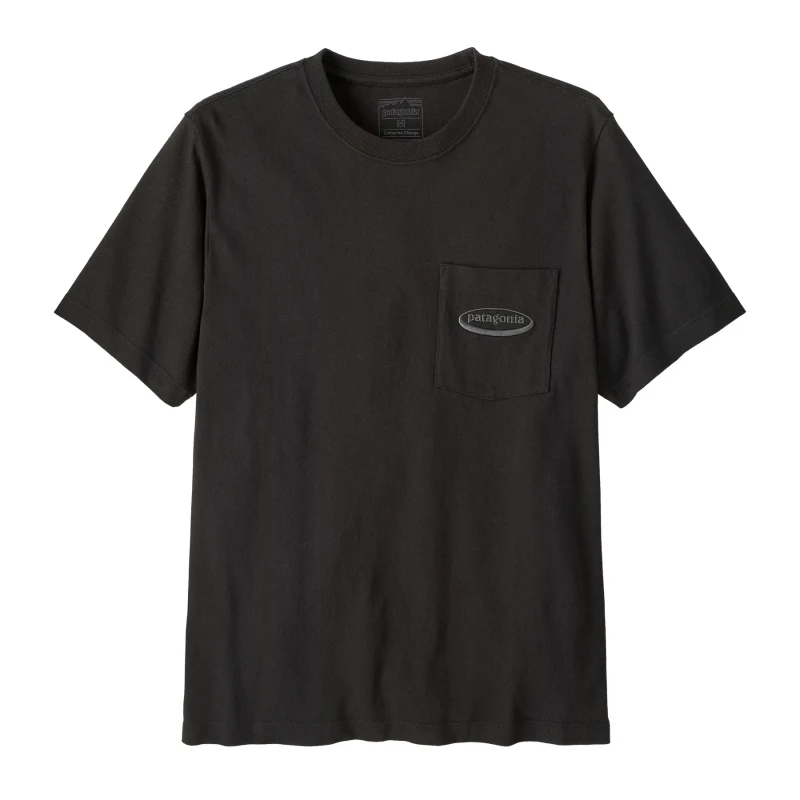 Image of T-Shirt with pocket Patagonia MW '95 Oval Logo Noir Male L