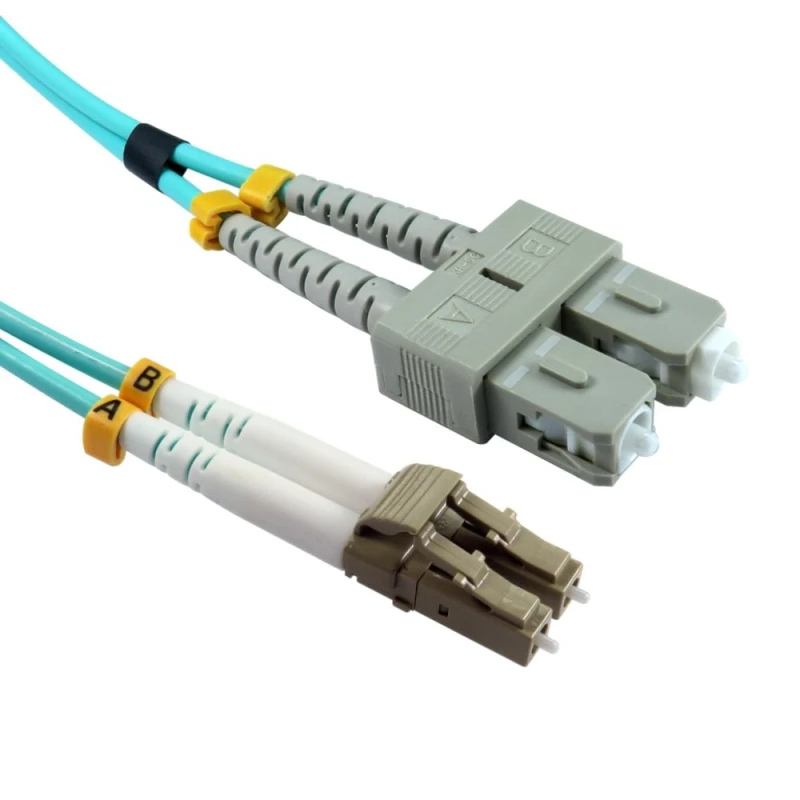 Image of Cables Direct 5m OM3 Fibre Optic Cable, LC-SC (Multi-Mode)