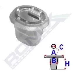 Image of ROMIX Clip, trim-/protection strip C60546 BMW,3 Limousine (E90),5 Limousine (E39),7 (E38)