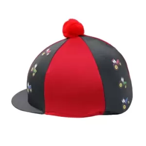 Image of Little Knight Boys Tractor Collection Beanie (One Size) (Grey/Red)