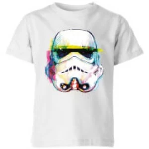 image of Star Wars Stormtrooper Paintbrush Kids T-Shirt - White - 11-12 Years