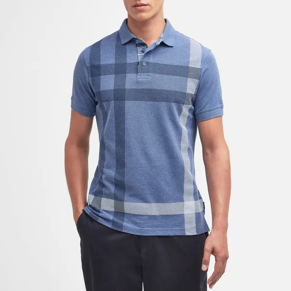 image of Barbour Heritage Blaine Tartan Cotton Polo Shirt - M