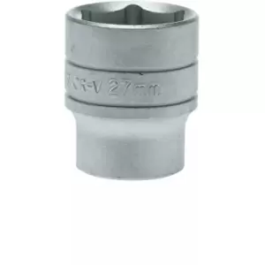 image of Teng Tools - 1/2in Drive 27mm Socket Hex 6 Point Regular Metric M1205276-C