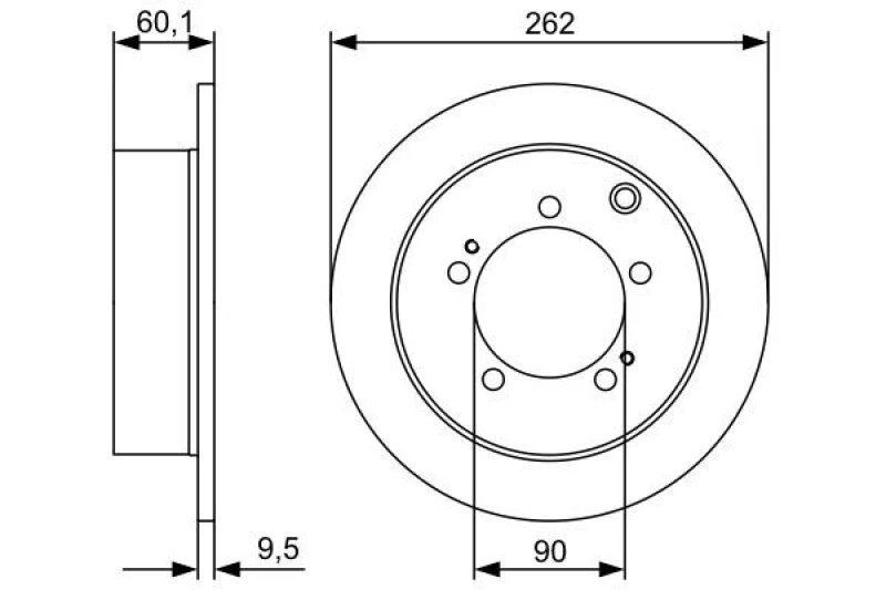Image of Brake disc Bosch 0 986 479 512