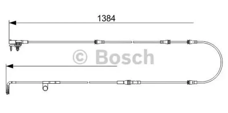 Image of Bosch 1 987 473 582 Brake Pad Wear Sensor Warning Contact,brake pad wear (407)
