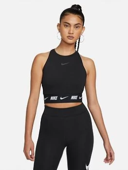 image of Nike NSW AOP Crop Tee - Black, Size L, Women