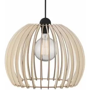 Image of Nordlux Chino 40cm Wire Frame Pendant Ceiling Light Brown, E27