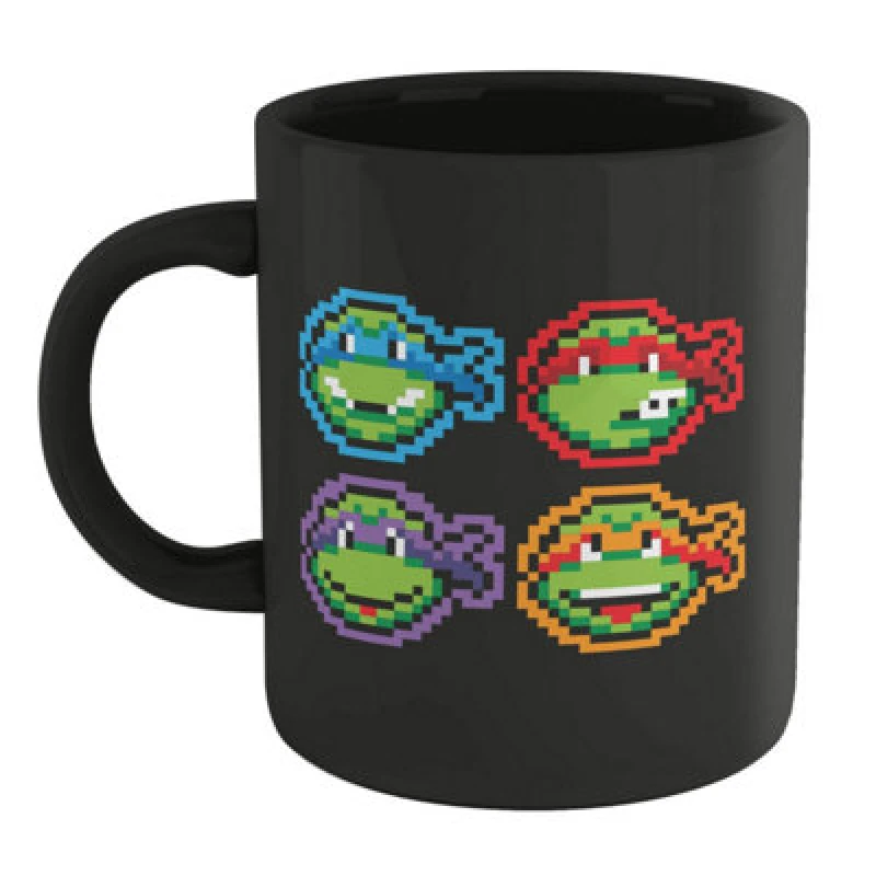 Image of Teenage Mutant Ninja Turtles Teenage Mutant Ninja Turtles Official Team Turtles Mug - Black One Size Unisex 5056762888559