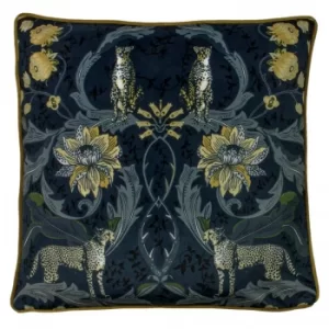 Image of Nouvilla Cushion Navy And Saffron