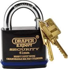 Image of Draper Expert Heavy Duty Padlock Closed Shackle 61mm Standard