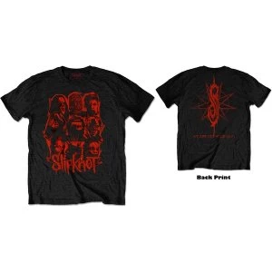 Image of Slipknot - WANYK Red Patch Unisex Large T-Shirt - Black