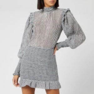 Image of Bec & Bridge Womens Nadine Mini Dress - Check - UK 10 - Grey