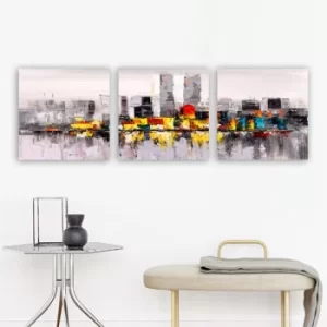 Image of PRC2712357390 Multicolor Decorative Canvas Painting (3 Pieces)